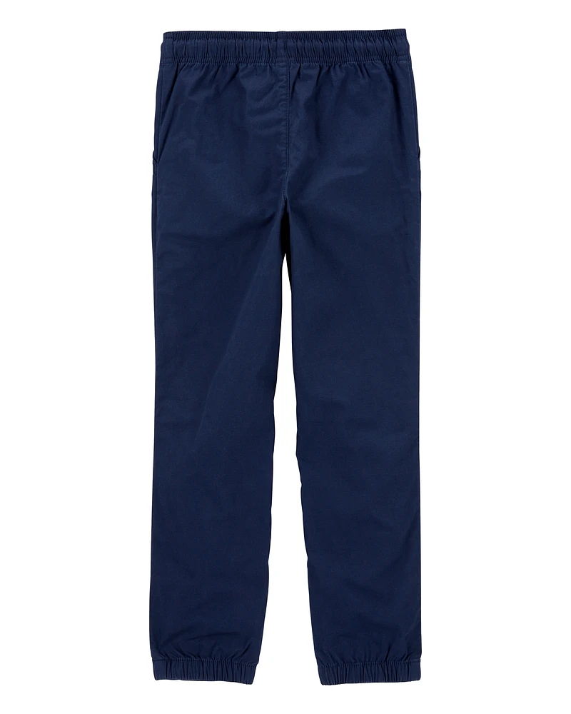 Kid Pull-On Poplin Pants