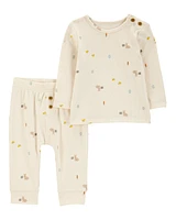 Baby 2-Piece Bunny Long-Sleeve Tee & Pant Set