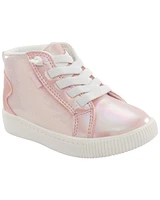 Kid Metallic High-Top Sneakers