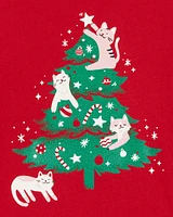 Kid Christmas Tree Long-Sleeves Graphic Tee