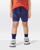 Toddler Pull-On Poplin Shorts - Navy