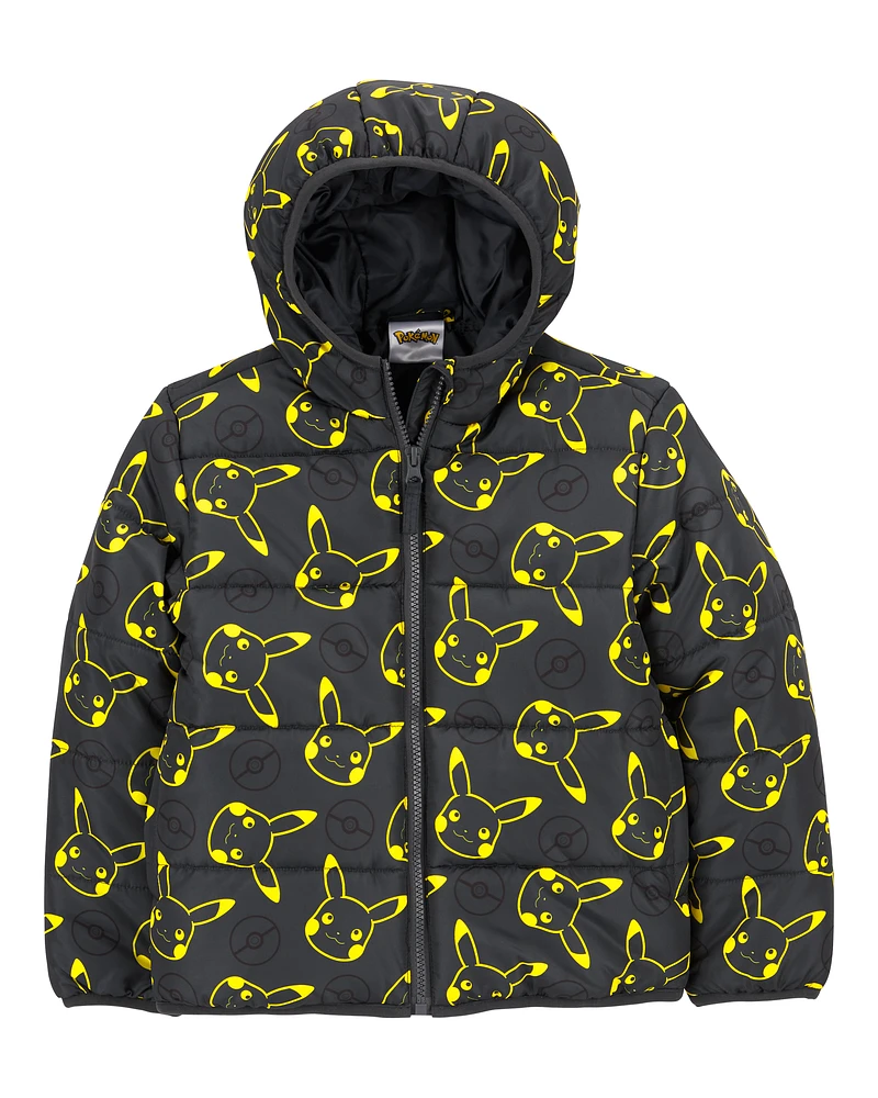 Kid Pikachu Pokémon Puffer Jacket