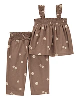 Baby Girl 2-Piece Printed Tank & Pant Set