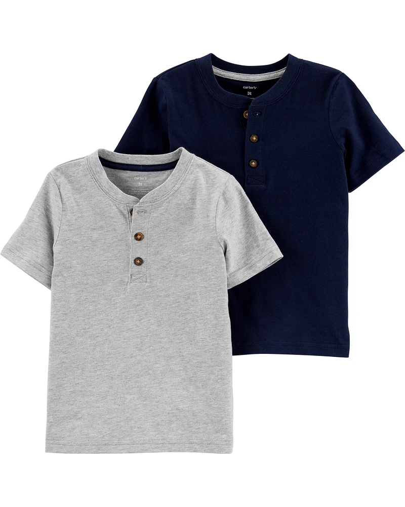 Baby 2-Pack Henley Tees