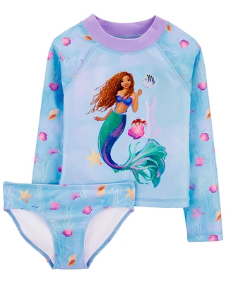 Kid The Little Mermaid 2-Piece Rashguard Set