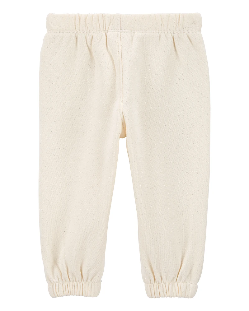 Baby Glitter Pull-On Fleece Joggers