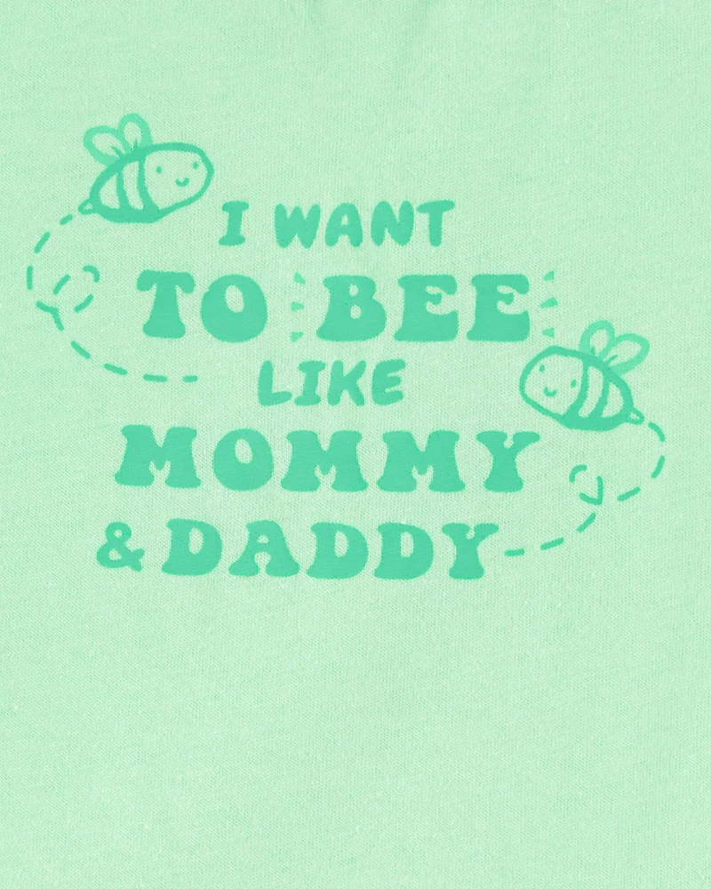 Bee Like Mommy And Daddy Sleeveless Bodysuit