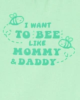 Bee Like Mommy And Daddy Sleeveless Bodysuit