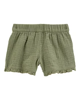 Toddler Ruffle Gauze Shorts