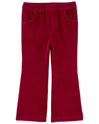 Toddler Pull-On Velour Flare Pants