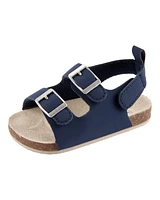 Baby Buckle Faux Cork Sandals