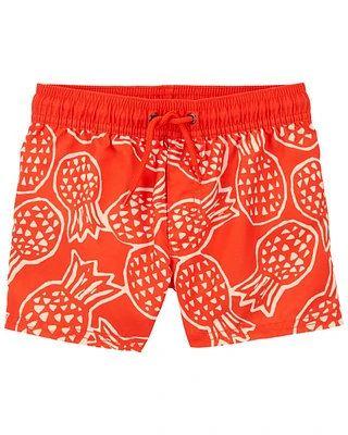 Toddler Pineapple Swim Trunks