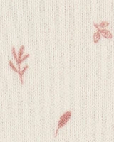 Baby Floral Cotton Blend Dress - Khaki