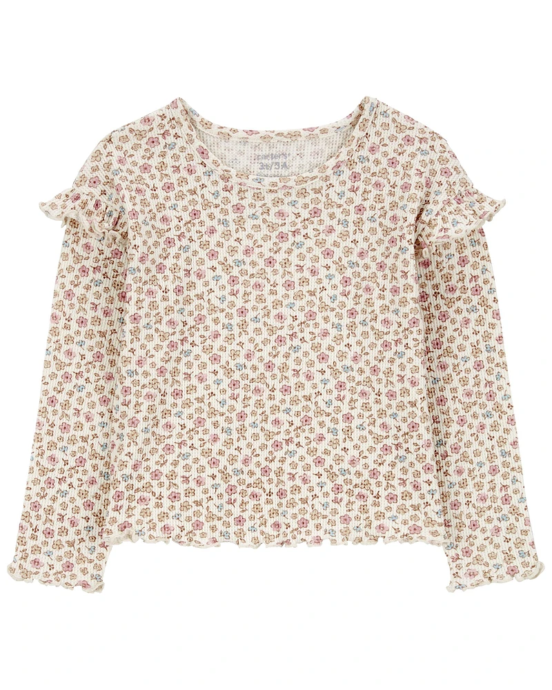 Toddler Floral Thermal Tee