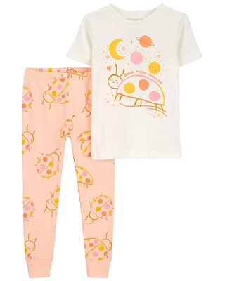 2-Piece Ladybug 100% Snug Fit Cotton Pyjamas