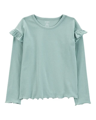 Kid Long-Sleeve Ribbed Top