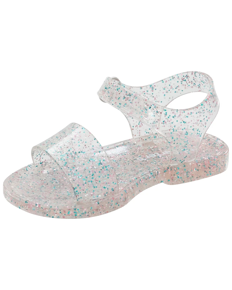 Glitter Jelly Sandals