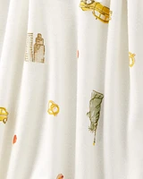 Baby New York City Print 2-Way Zip PurelySoft Sleeper Pyjamas - Ivory