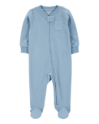 Baby Zip-Up Fleece Sleeper Pyjamas