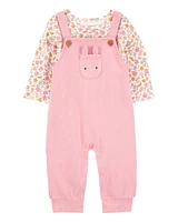 Baby 2-Piece Floral Long-Sleeve Tee & Coverall Set