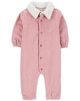 Baby Corduroy Sherpa Jumpsuit