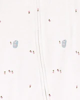 Owl 2-Way Zip Cotton Sleep & Play Pajamas