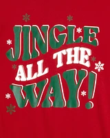 Adult 2-Piece Christmas Jingle All The Way 100% Snug Fit Cotton Pyjamas