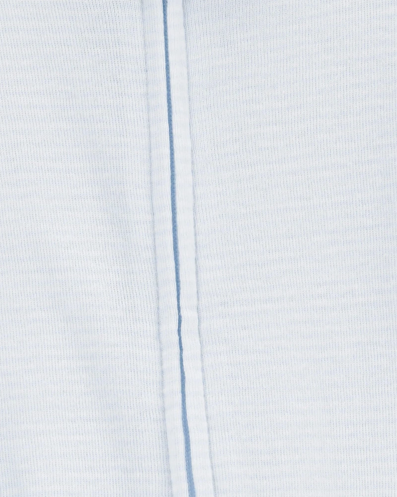 Baby 2-Pack Pelican Striped 2-Way Zip Cotton Sleeper Pyjamas - Blue