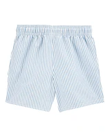 Kid Striped Swim Trunks - Blue