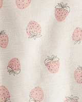 Toddler 2-Piece Strawberry-Print Set Made with Organic Cotton