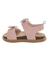 Baby Every Step® First Walker Bow Faux Cork Sandals - Pink