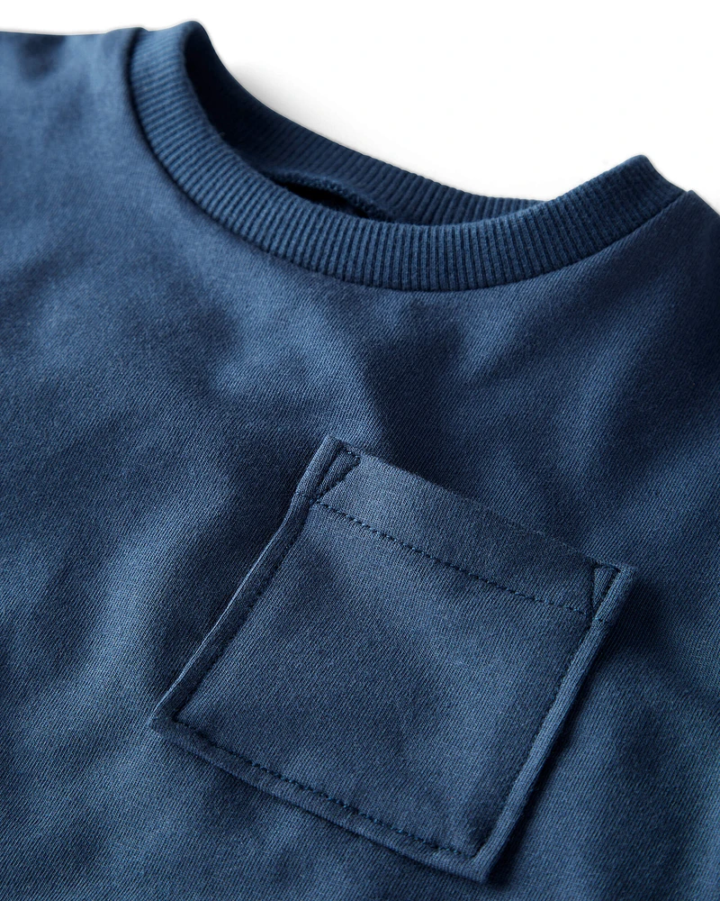 Baby 3-Pack Organic Cotton Long-Sleeve Stretch Jersey Tees