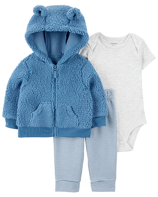 3-Piece Bear Jacket Set