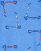Toddler 2-Piece Scooter Print 100% Snug Fit Cotton Pyjamas
