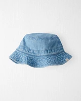 Toddler Organic Cotton Chambray Bucket Hat