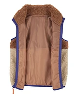 Kid Zip-Up Sherpa Vest