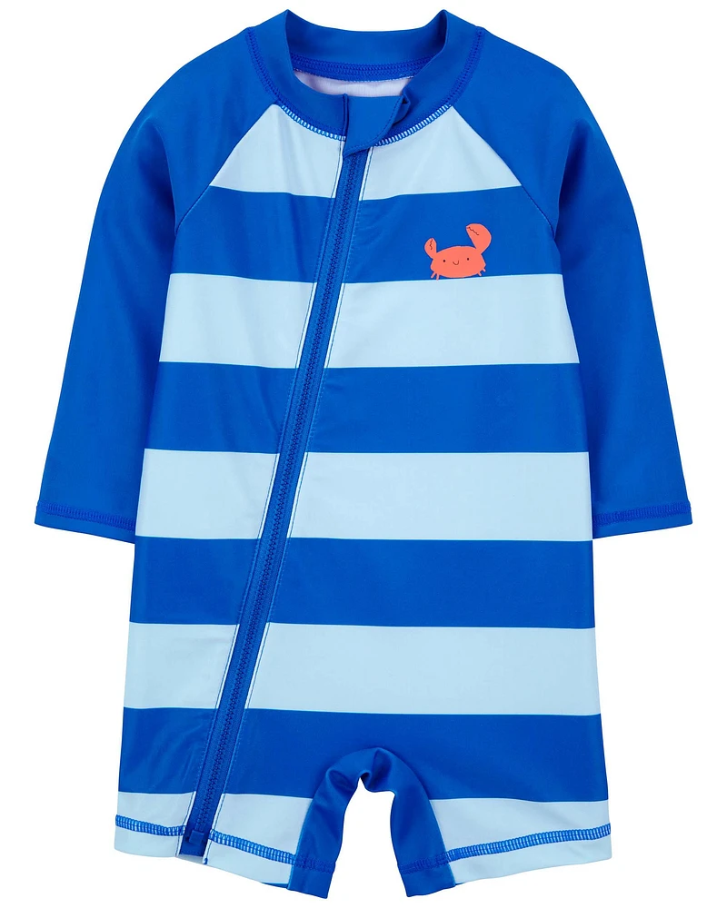 Baby Striped Crab 1-Piece Rashguard