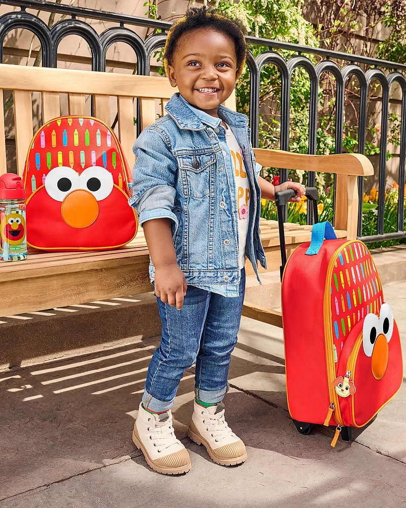 Sesame Street Toddler Kids Carry-On Rolling Luggage - Elmo