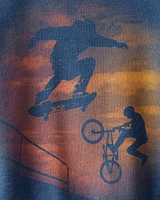Kid BMX Skater Graphic Pullover