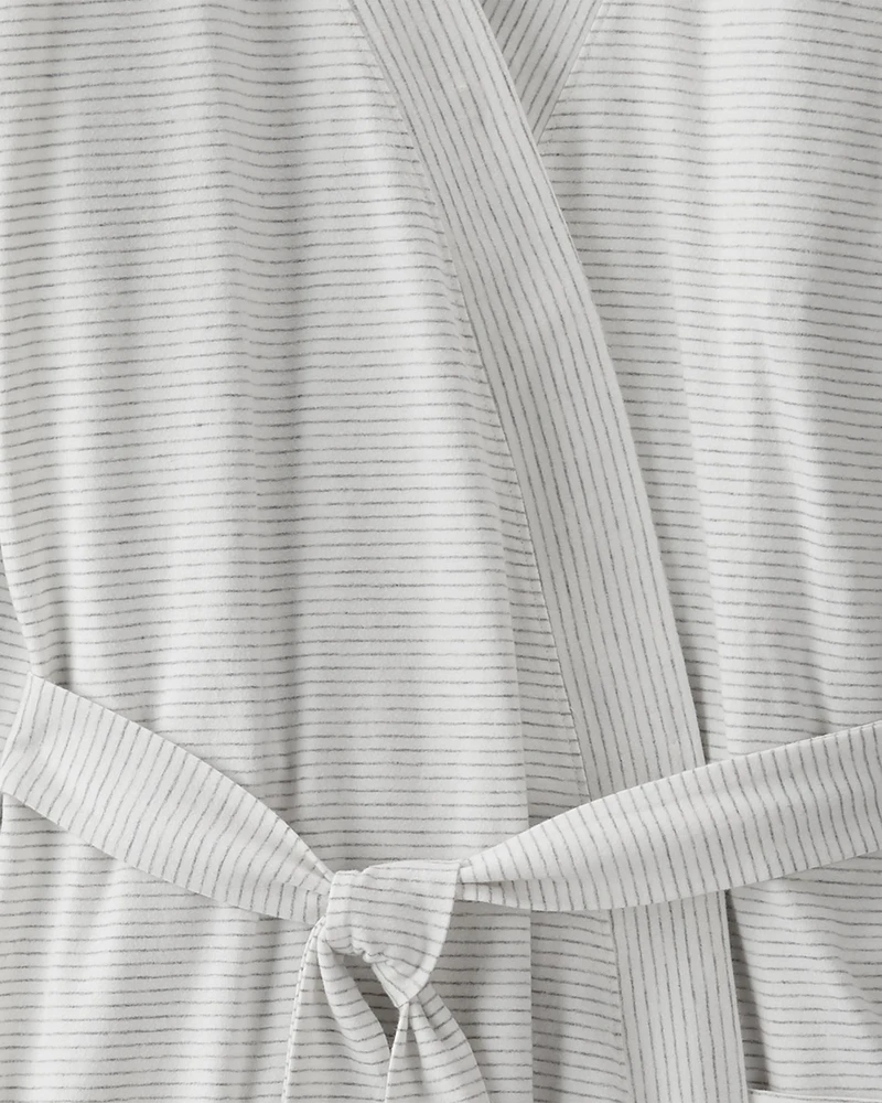 Adult Organic Cotton Rib Robe