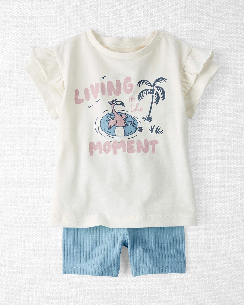 Baby 2-Piece Organic Cotton Living the Moment Set