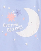 Baby 4-Piece Moon 100% Snug Fit Cotton Pyjamas