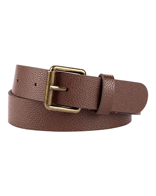 Faux Leather Belt - Brown