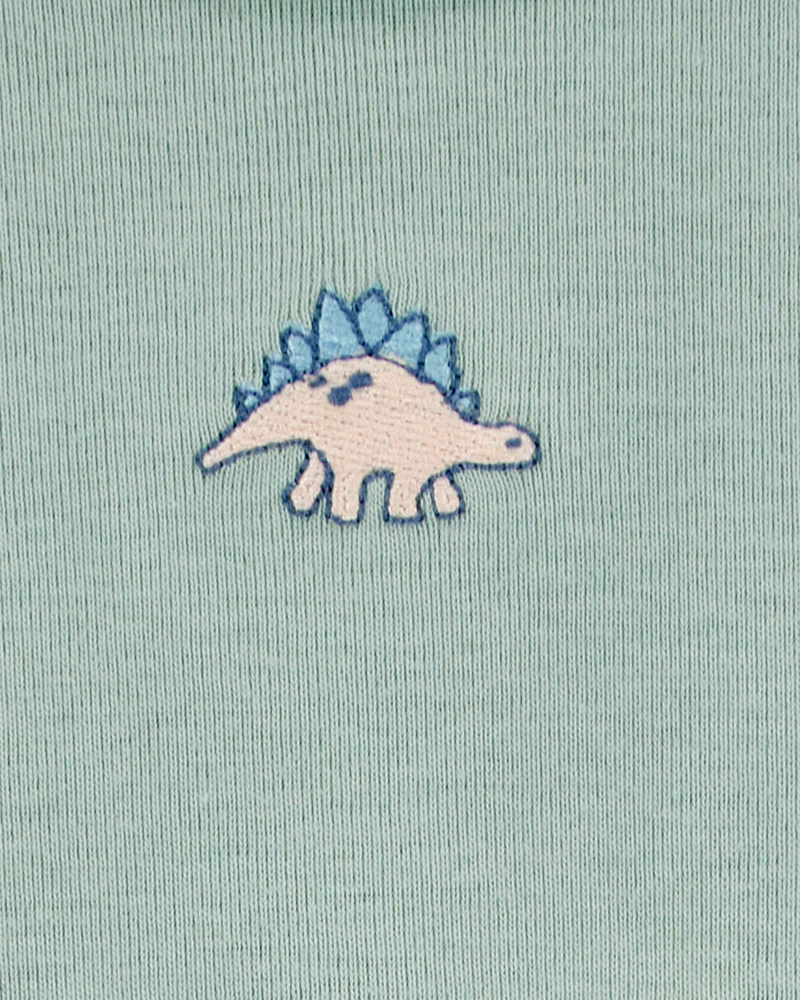 5-Pack Dinosaur Short-Sleeve Cotton Bodysuits