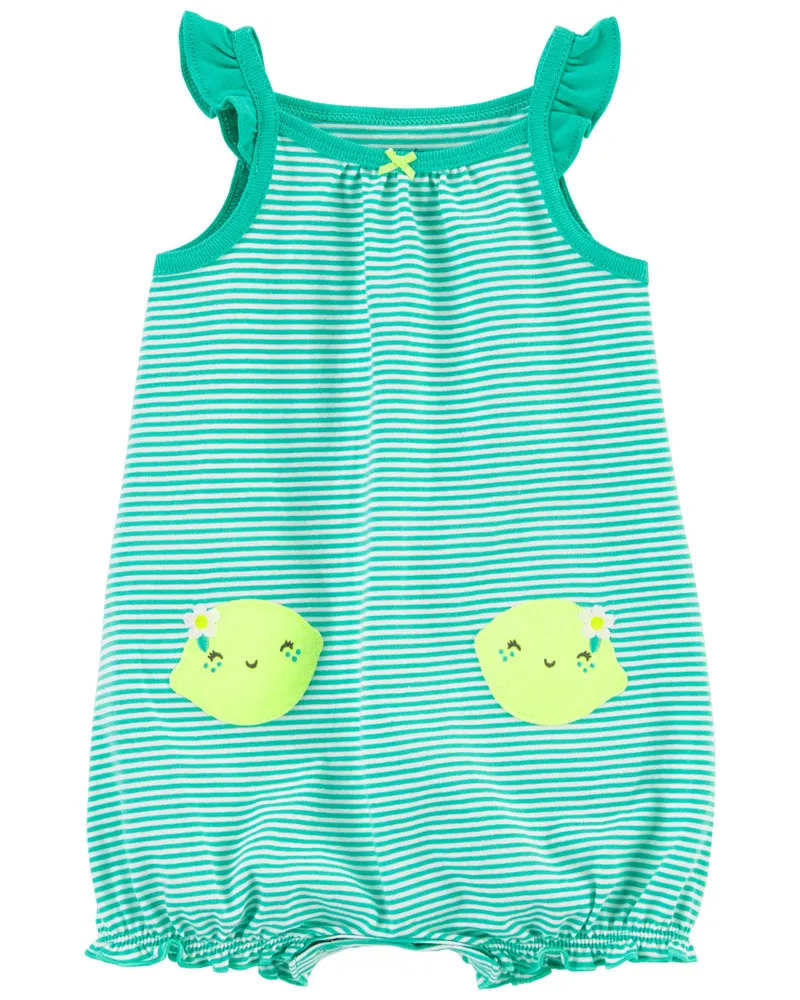Carter's Infant Girl's 2-Piece Bodysuit Pineapple Shorts Set - 1P002910-6M