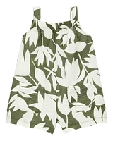 Baby Tropical Floral Sleeveless Romper