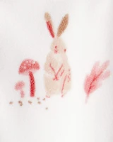 Toddler 1-Piece Bunny Fleece Footie Pyjamas