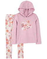 2-Piece Hooded Top & Legging Set