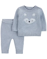 2-Piece Fox Pullover & Jogger Set