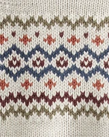 Baby Organic Cotton Fair Isle Sweater